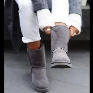 UGG | Shoes | New Authentic Ugg Classic Short Ll Grey Boots